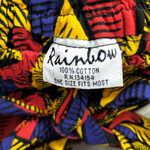 Rainbow 総柄 タック フレア バテック スカート レディース ONE SIZE