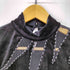 SHYANCAN ベロア メッシュ切替 ビジュー ハイネック カットソー レディース 13