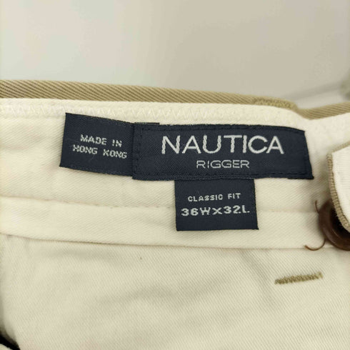 ノーティカ NAUTICA RIGGER CLASSIC FIT 2タック ワイド バギー チノパンツ メンズ W36 L32