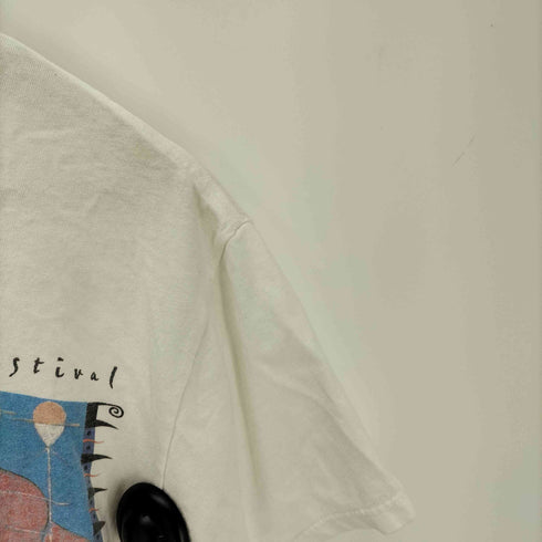 タルテックス TULTEX 90S ボディ USA製 FOLKLIFE FESTIVAL コピーライト 1998 アート プリント S/S Tシャツ メンズ import:M