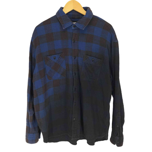 ネイバーフッド NEIGHBORHOOD FADE/C-SHIRT LS ロゴプリントネルシャツ メンズ JPN:L