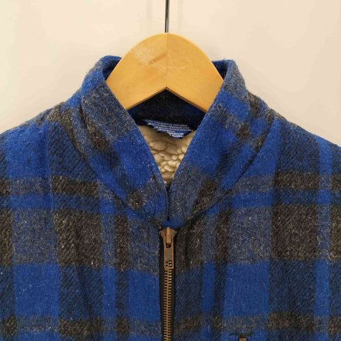 Northern Summit 裏ボア ジップアップ チェック ベスト メンズ import:M