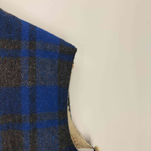 Northern Summit 裏ボア ジップアップ チェック ベスト メンズ import:M