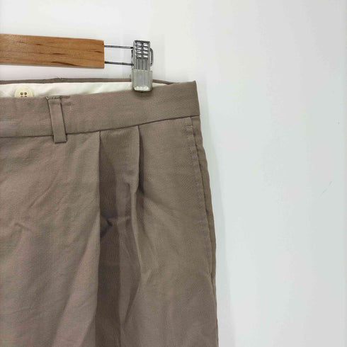 BRITCHES BARRETT GROUP 80-90S OLD ユーロ サマー ウール 2タック ワイド ドレス スラックス 裾ダブル メンズ 34