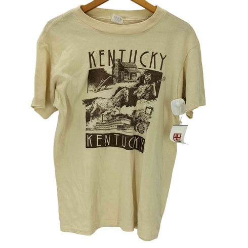 80-90S GRUMBLES USA製 KENTUCKY プリント Tシャツ 袖シングル メンズ import:M
