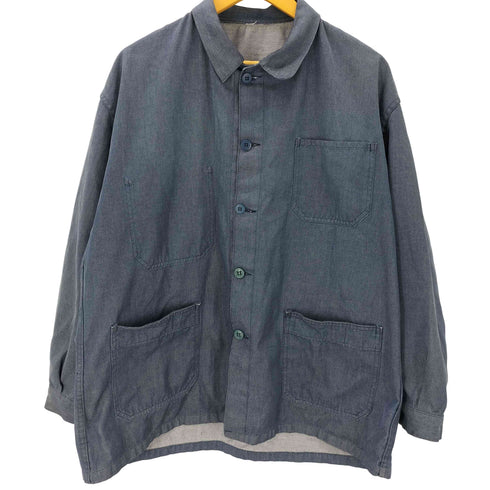 シャンブレー カバーオール ジャケット メンズ
