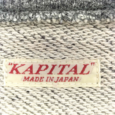 キャピタル KAPITAL チャコール杢裏毛BIGクルースウェット メンズ JPN:2