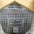 エルエルビーン L.L.Bean WRINKLE RESISTANT ボタンダウンチェックシャツ メンズ XS