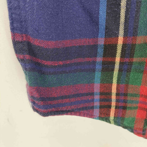 エルエルビーン L.L.Bean USA製 ボタンダウン ネルシャツ レディース import:S