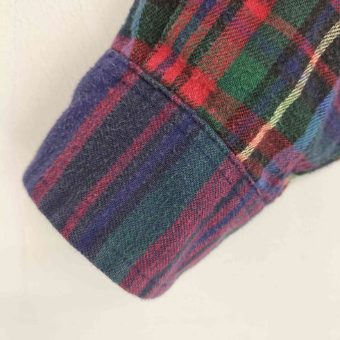 エルエルビーン L.L.Bean USA製 ボタンダウン ネルシャツ レディース import:S