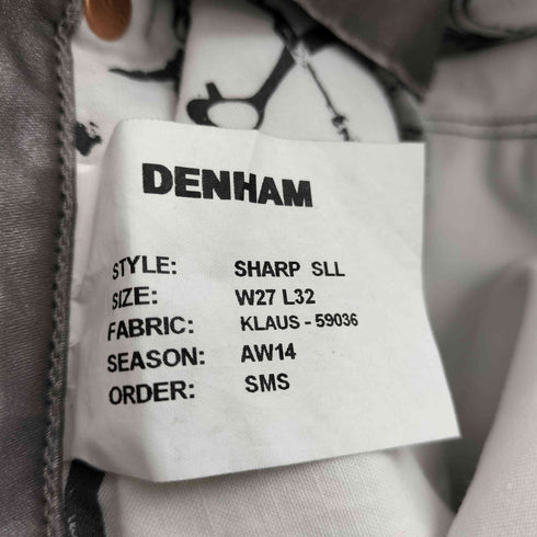 デンハム DENHAM SHARP SKINNY FIT PANTS レディース 27X32