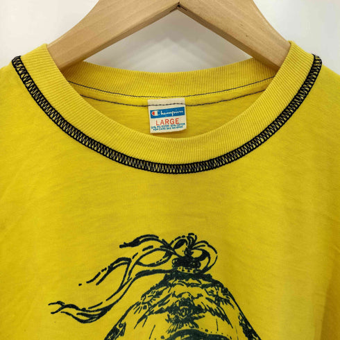 チャンピオン Champion 70-80s USA製 バータグ UC DAVIS プリント 半袖クルーネッTシャツ メンズ L