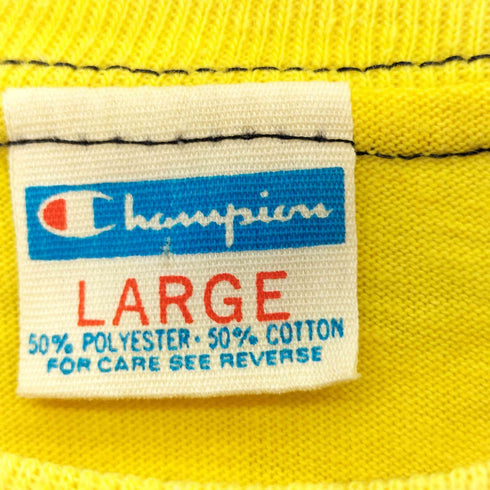 チャンピオン Champion 70-80s USA製 バータグ UC DAVIS プリント 半袖クルーネッTシャツ メンズ L