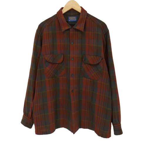ペンドルトン PENDLETON 60S ボードシャツ チェック柄ウールシャツ メンズ JPN:L