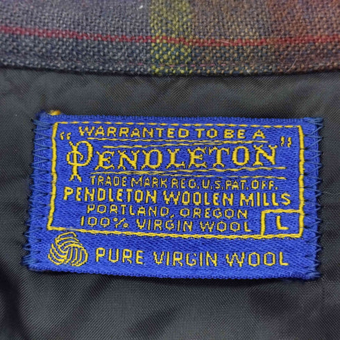 ペンドルトン PENDLETON 60S ボードシャツ チェック柄ウールシャツ メンズ JPN:L
