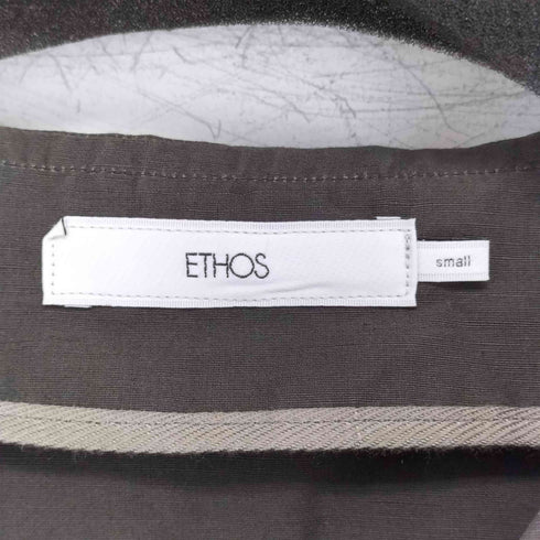 エトス ETHOS リネン混 ワイドシルエットシャツ メンズ S