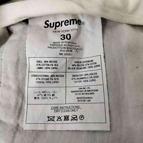 シュプリーム Supreme タックスラックス メンズ 30