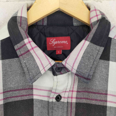 シュプリーム Supreme 20FW Quilted Flannel Shirt メンズ L