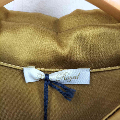 TRUE ROYAL イタリア製 シルク サテンシャツ レディース 40