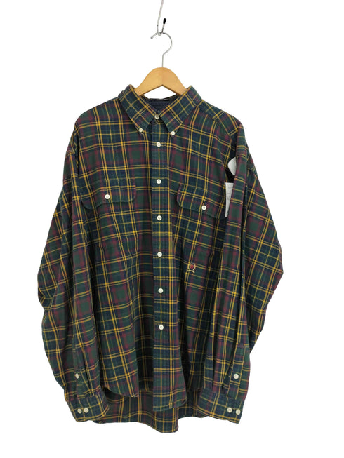 トミーヒルフィガー TOMMY HILFIGER 90S チェック L/S BD シャツ メンズ import:XL