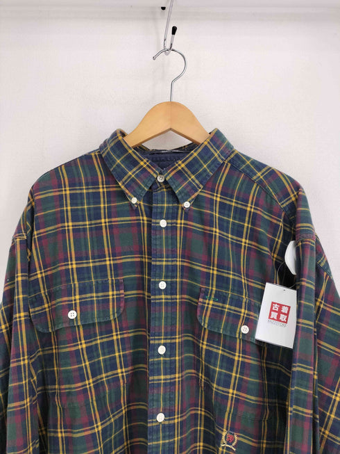 トミーヒルフィガー TOMMY HILFIGER 90S チェック L/S BD シャツ メンズ import:XL