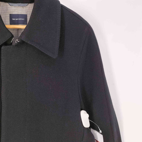 スーツカンパニー THE SUIT COMPANY ウールナイロン 比翼 ステンカラーコート メンズ JPN:M