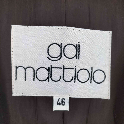 Gai Mattiolo イタリア製 ノーカラージャケット セットアップ レディース 46