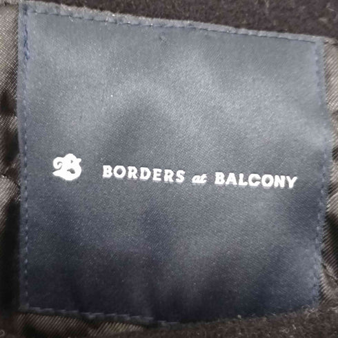 ボーダーズアットバルコニー borders at balcony ウール100% バルーンスリーブ ノーカラージャケット レディース JPN:36