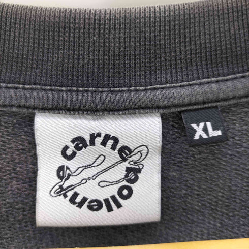 カルネボレンテ Carne Bollente FORREST HUMP エンブロイダリー プリント スウェット シャツ ラビット ウサギ 刺繍 ピグメント ダイ トレーナー メンズ import:XL