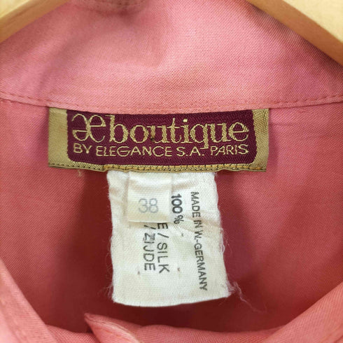 e boutique by elegance s.a. paris ドイツ製 シルク シャツ ワンピース レディース 38