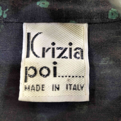 Krizia poi イタリア製 花柄 シャツ スカート セットアップ レディース 42