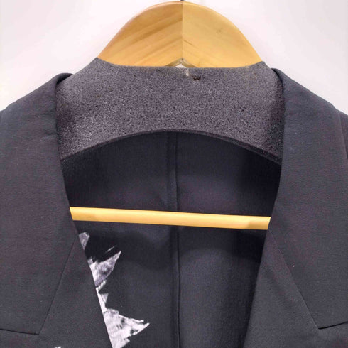 ヨウジヤマモトプールオム Yohji Yamamoto POUR HOMME 25SS WHITE FLOWER PRINT SLIT JACKET メンズ JPN:2