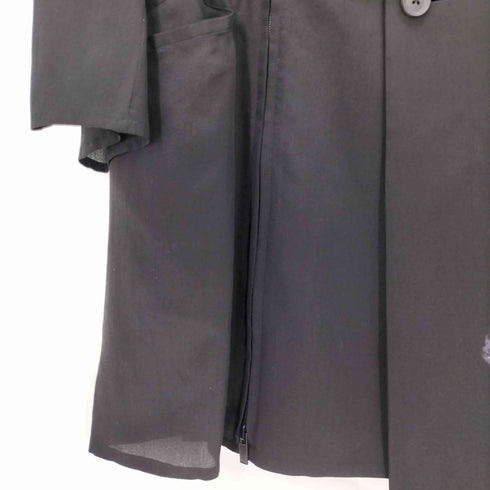 ヨウジヤマモトプールオム Yohji Yamamoto POUR HOMME 25SS WHITE FLOWER PRINT SLIT JACKET メンズ JPN:2