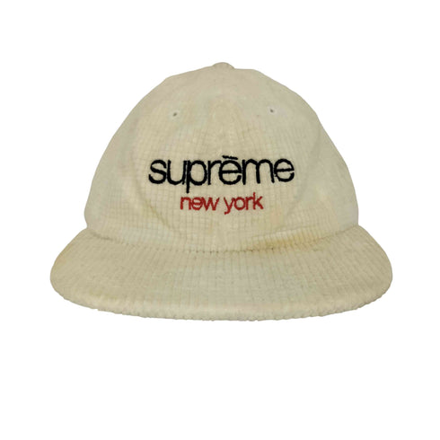 シュプリーム Supreme WAFFLE CORD CLASSIC LOGO 6-PANEL コーデュロイキャップクラシックロゴ メンズ