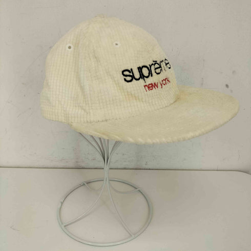 シュプリーム Supreme WAFFLE CORD CLASSIC LOGO 6-PANEL コーデュロイキャップクラシックロゴ メンズ