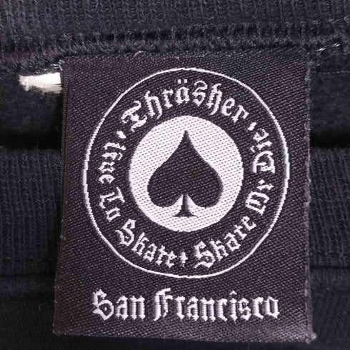 スラッシャー THRASHER 00s ロゴプリント クルーネックスウェット メンズ import:L