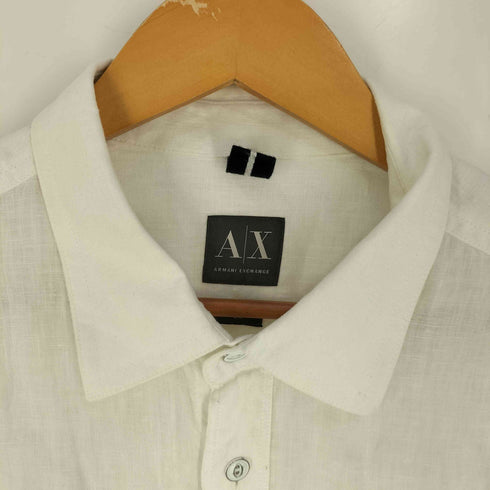 アルマーニエクスチェンジ ARMANI EXCHANGE リネン100% 半袖シャツ メンズ import:L