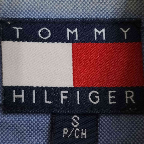 トミーヒルフィガー TOMMY HILFIGER 90S ストライプ 半袖 ボタンダウンシャツ メンズ import:S