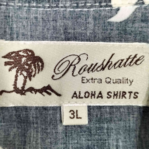 ルーシャット ROUSHATTE コットン パイナップル アロハシャツ メンズ 3L