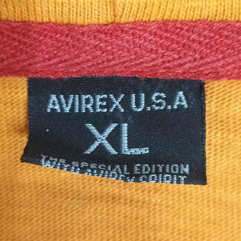 アヴィレックス AVIREX 両面プリント ジップアップパーカー メンズ import:XL