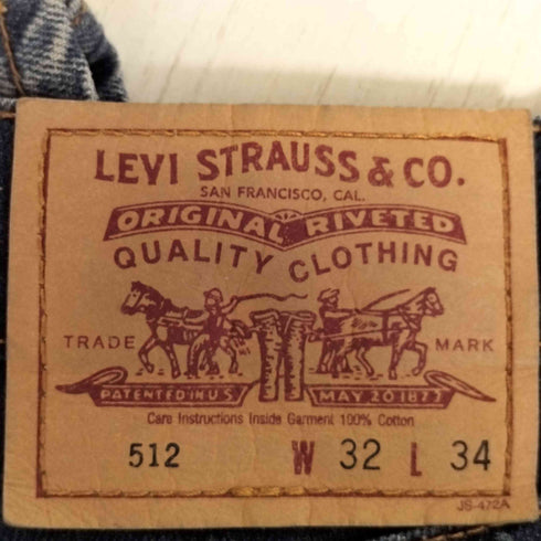 リーバイス Levis 90S 512 ボタン裏359 ストレートデニム メンズ W32/L34