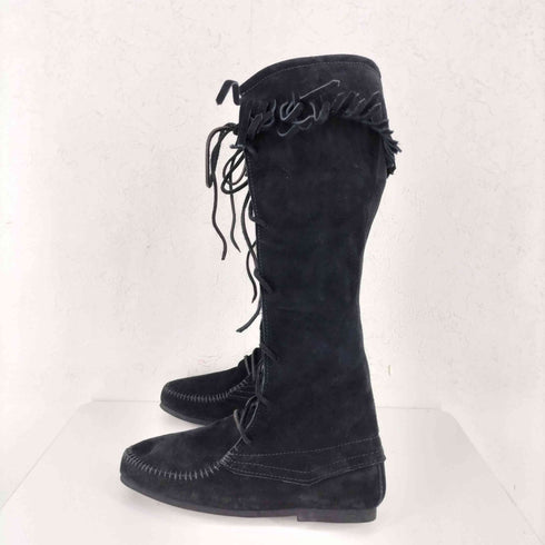 ミネトンカ Minnetonka Front Lace Hardsole Knee Hi Boot レディース US:7