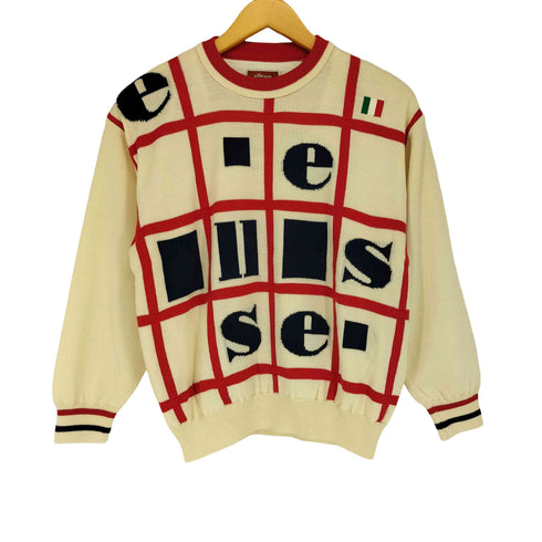 エレッセゴルフ ellesse GOLF GOLF ロゴデザインクルーネックニット メンズ M