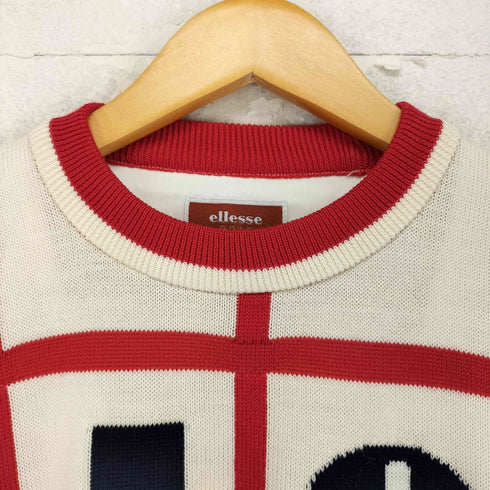 エレッセゴルフ ellesse GOLF GOLF ロゴデザインクルーネックニット メンズ M