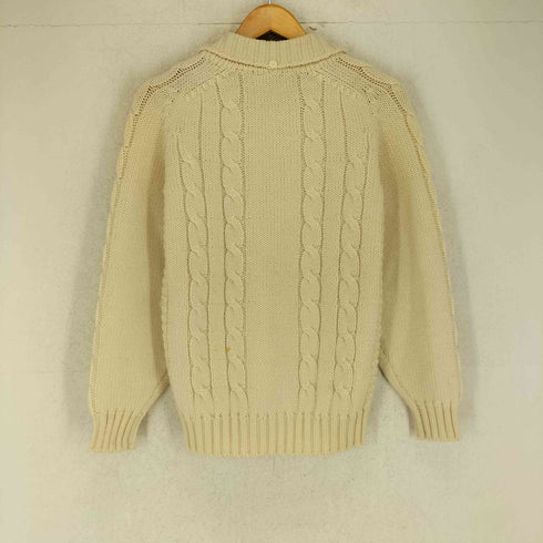 マンシングウェア GRANDSLAM MUNSINGWEAR ロゴ刺繍ケーブルニットポロ メンズ M