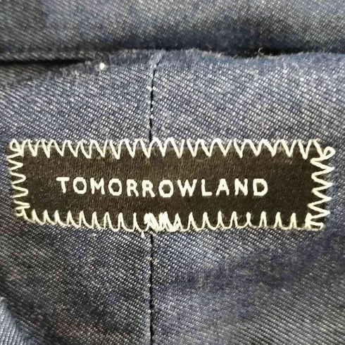 トゥモローランド TOMORROWLAND ウィングカラーデニム コットンシャツ メンズ 37