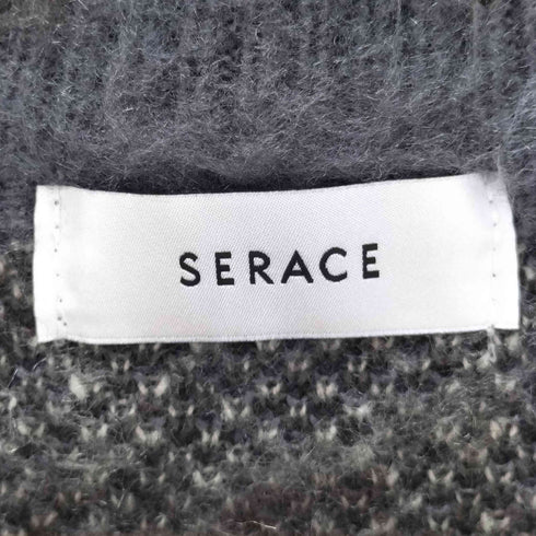 SERACE Loose silhouette abstract shaggy cardigan / ルーズシルエットアブストラクトシャギーカーディガン メンズ JPN:S