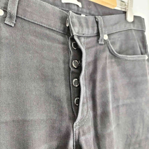 ディオールオム Dior HOMME 18SS ボタンフライ ストレッチ ストレート デニムパンツ メンズ 33