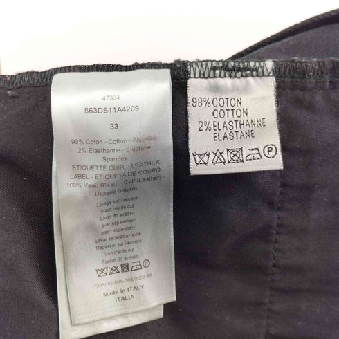 ディオールオム Dior HOMME 18SS ボタンフライ ストレッチ ストレート デニムパンツ メンズ 33