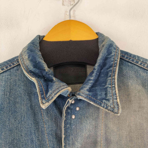 イサムカタヤマバックラッシュ ISAMU KATAYAMA BACKLASH COTTON 100%シルケット13.5ozデニム メンズ JPN:L